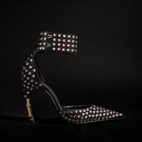 Women's Castello pump - black satin