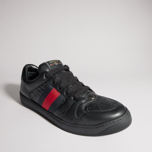 Men's Screener sneaker - black leather