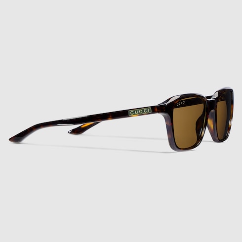 Square frame sunglasses - brown tortoiseshell