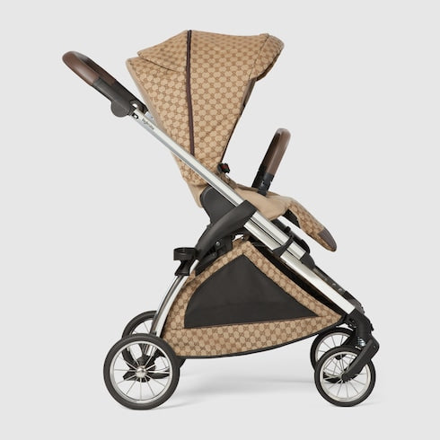 Gucci Stroller - beige and ebony GG canvas