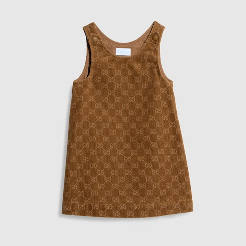 Children's corduroy dress - brown