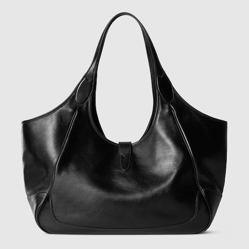 Mercato medium tote bag - black leather