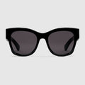 Butterfly frame sunglasses - black