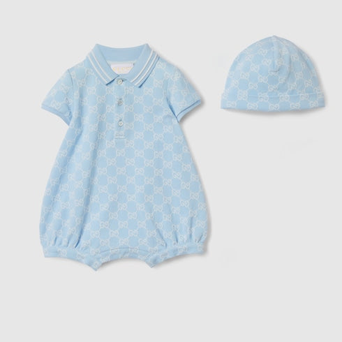 Baby GG cotton two-piece gift set - light blue
