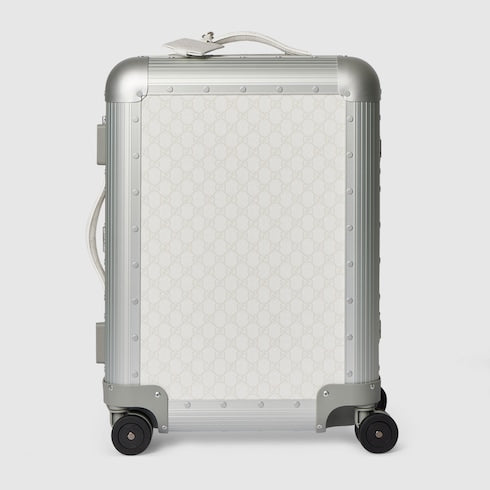 Gucci Porter cabin plus trolley - silver and white Supreme
