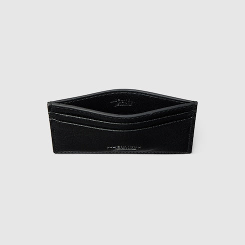 Lira card case - black leather