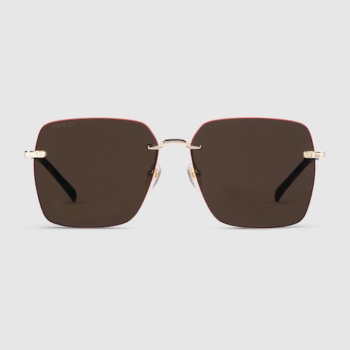 Specialized fit square sunglasses - light gold