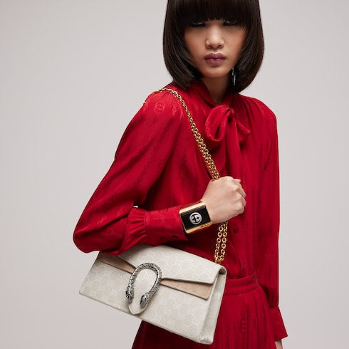Dionysus medium shoulder bag - ivory GG canvas