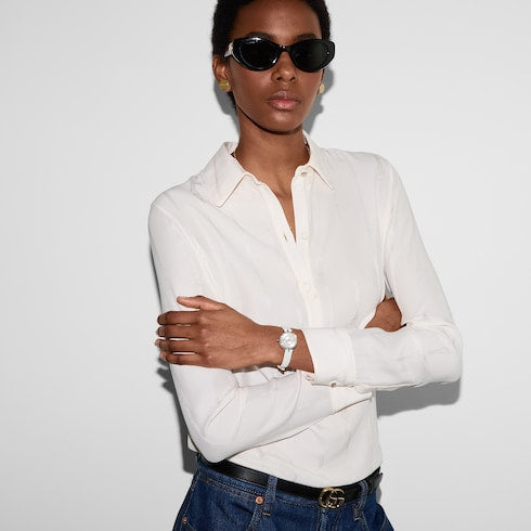 Model 2000 watch, 24mm - white alligator