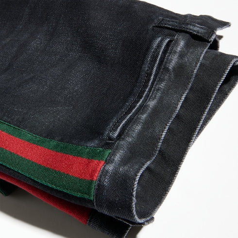 Stretch cotton denim with Web - blue