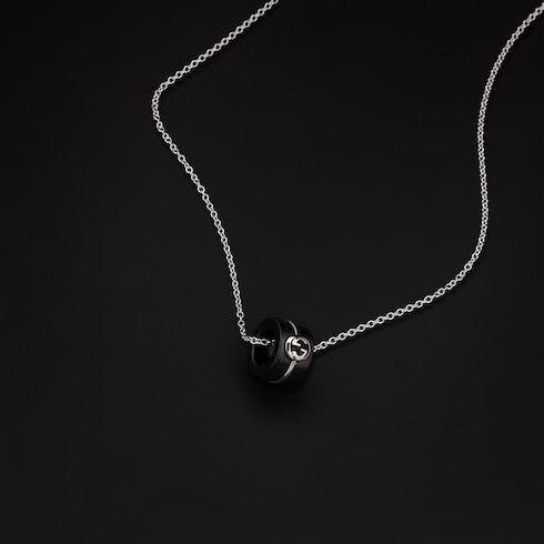 Gucci Interlocking 18k pendant necklace - 18k white gold