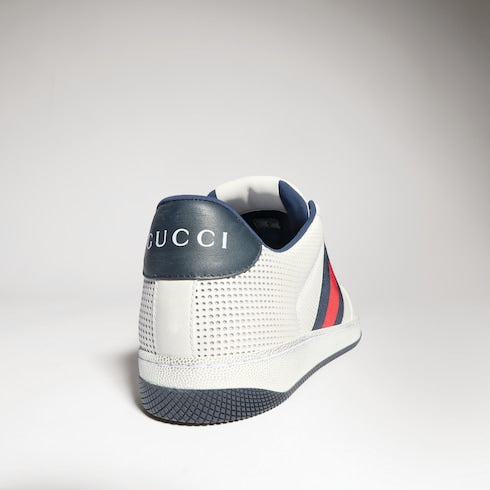 Men's Screener sneaker - white leather