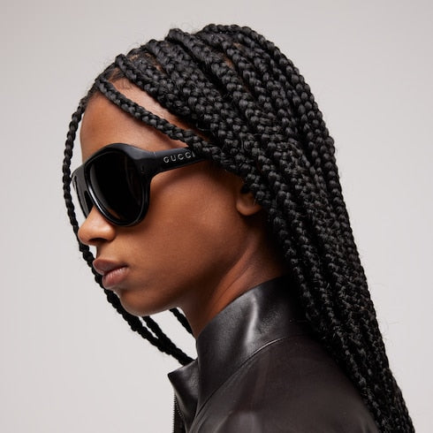 Pilot frame sunglasses - black
