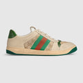 GG Canvas / White Leather Men's Screener Sneaker - GG Canvas / White Leather