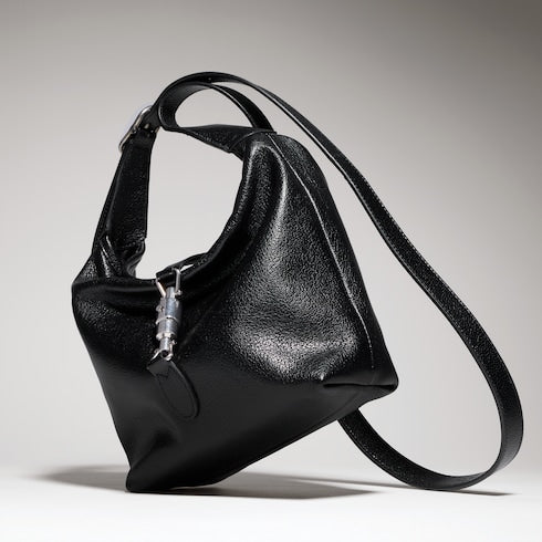 Mini bag - black leather