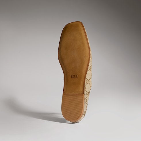 Women's Ragazzo mule - sand and brown GG canvas