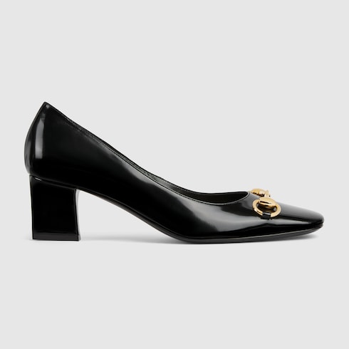 Women's Signora pump - black leather