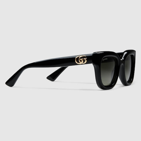Round frame sunglasses - black