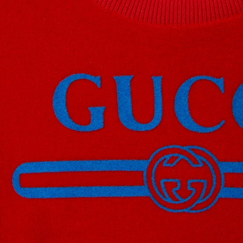 Baby chenille sweatshirt - red