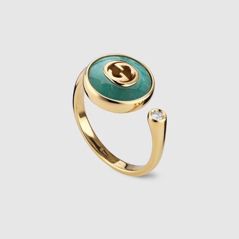 Gucci Interlocking 18k ring - 18k yellow gold