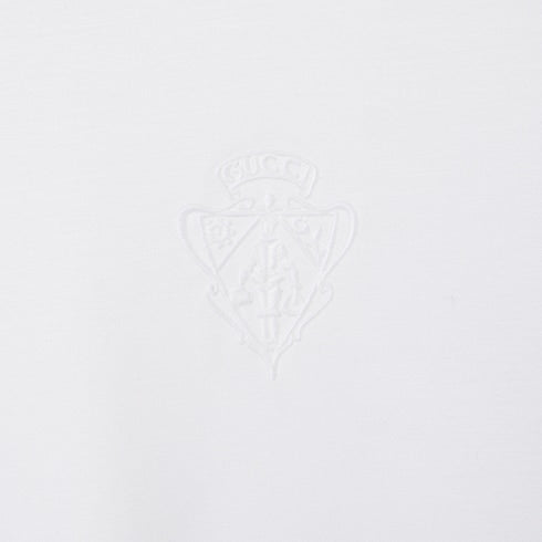 Soft rayon jersey T-shirt with embroidery - white
