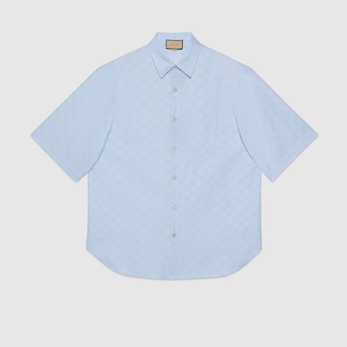 GG Supreme Oxford cotton shirt - light blue