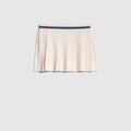 GG cotton viscose jacquard mini skirt - ivory