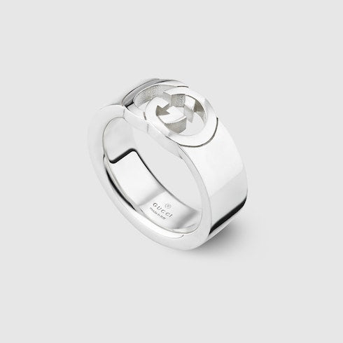 Gucci Interlocking chevalier ring - 925 sterling silver