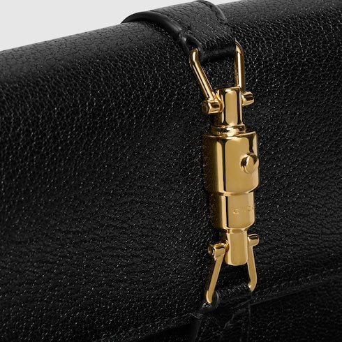 Gucci Jackie wallet on chain - black leather