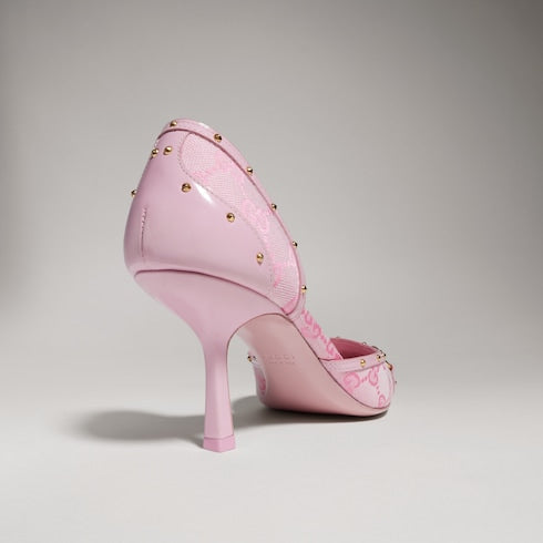 Women's Savoy pump - pink GG canvas