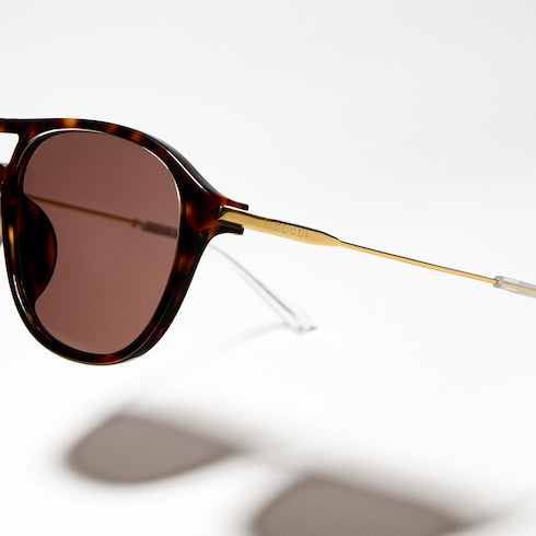 Specialized-fit navigator sunglasses - brown tortoiseshell