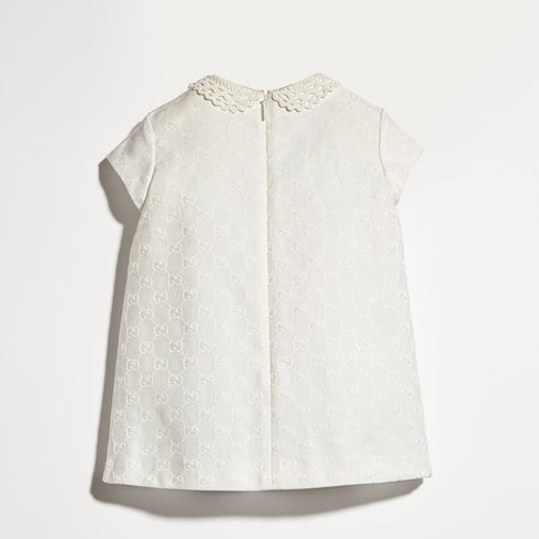 Baby GG canvas dress - off white