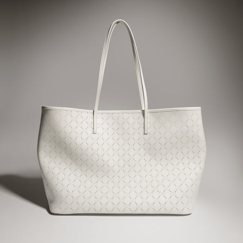 Gucci Tribeca large tote bag - white GG leather
