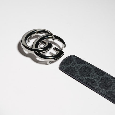 Reversible GG Marmont belt - black leather