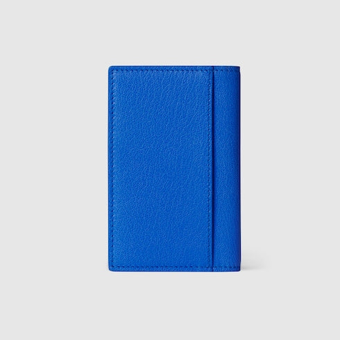 Lira card case - bright blue leather