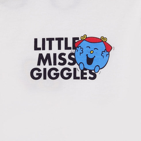 Children's cotton T-shirt with print - white
