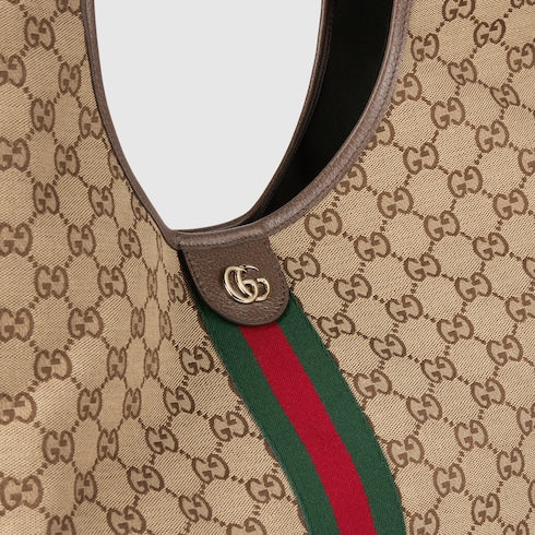 Gucci Giglio large tote bag - beige and brown GG canvas