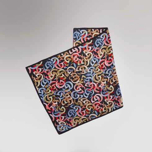 Gucci Double G cotton silk stole - multicolor