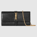 Gucci Jackie wallet on chain - black leather