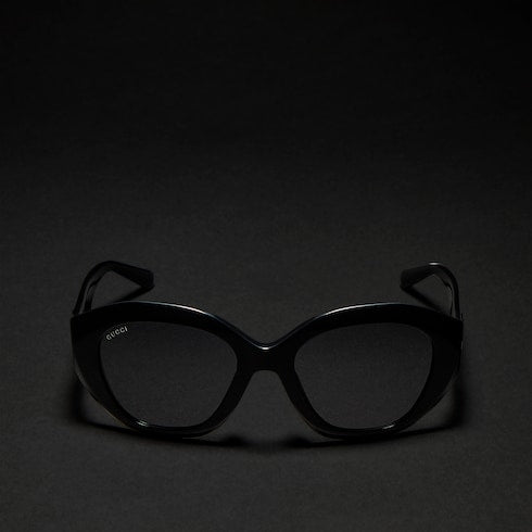 Geometric-frame sunglasses - black