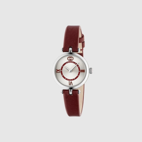 Model 2000 watch, 24mm - red leather