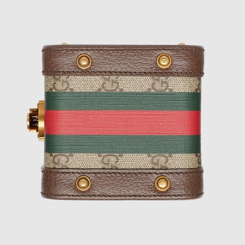 Gucci Savoy mini rigid beauty case - beige and ebony Supreme