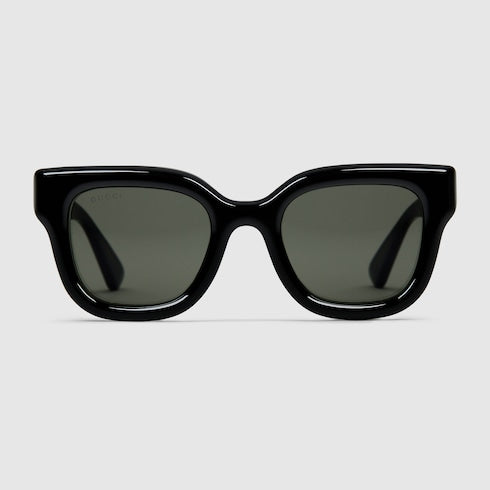 Round frame sunglasses - black