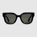 Round frame sunglasses - black