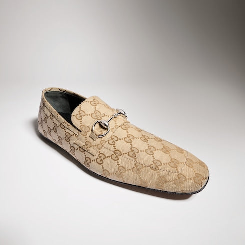 Men's Ragazzo loafer - sand GG canvas