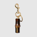 Bamboo keychain - dark brown bamboo