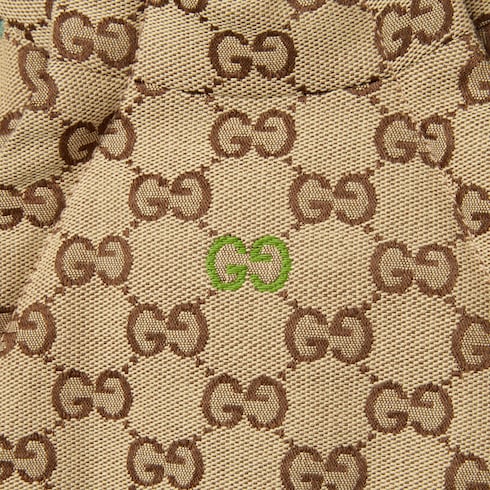 Baby padded GG canvas coat - beige and brown