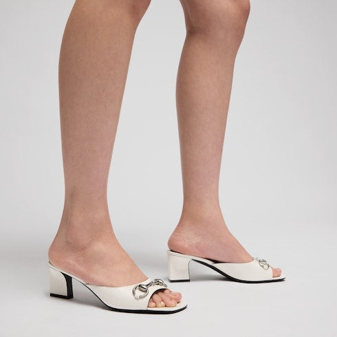 Women's Signora slide sandal - white leather