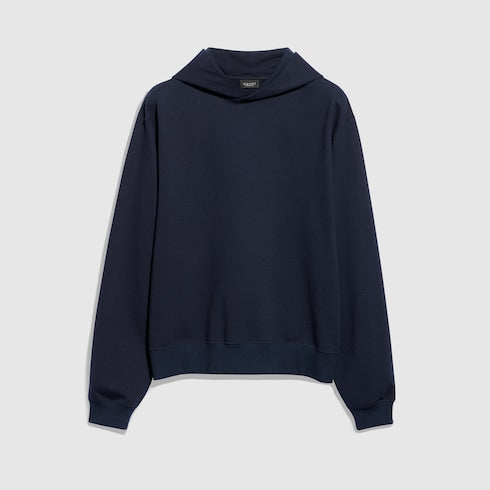 Cotton jersey sweatshirt - dark blue