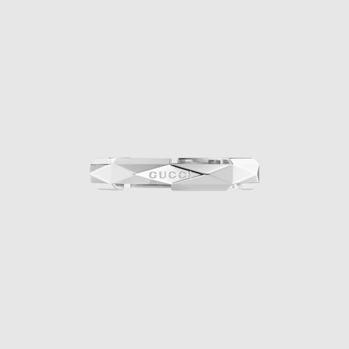 Gucci Link to Love 18k studded ring - 18k white gold